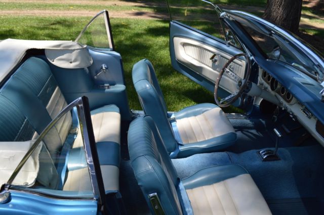 1965 Blue Ford Mustang Convertible