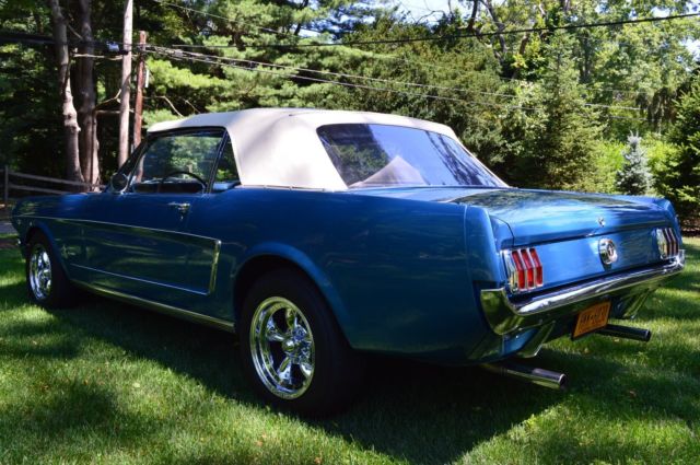 1965 Blue Ford Mustang Convertible