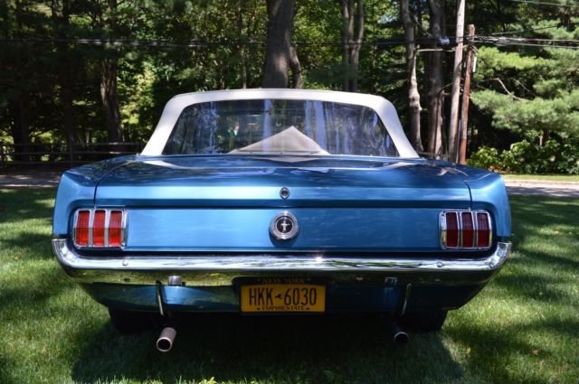 1965 Blue Ford Mustang Convertible
