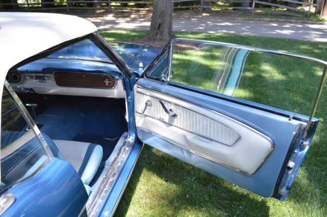 1965 Blue Ford Mustang Convertible