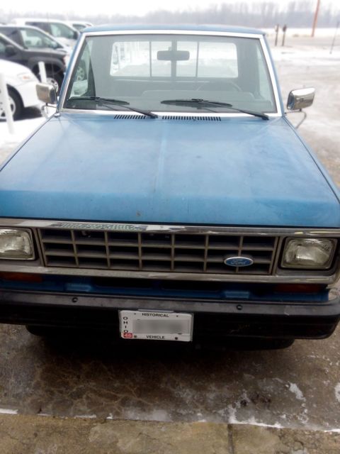 1983 Blue Ford Ranger Standard Cab Pickup