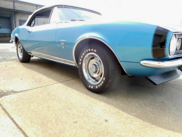 1967 Blue Chevrolet Camaro Convertible