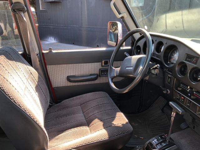 1990 Red Toyota Land Cruiser SUV