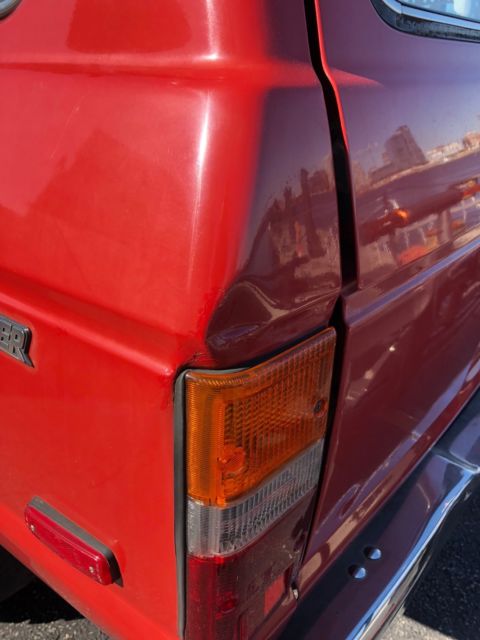 1990 Red Toyota Land Cruiser SUV