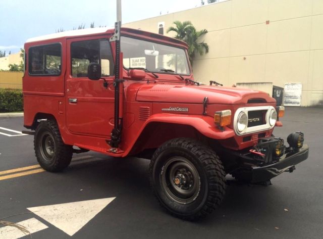 1974 Red Toyota Land Cruiser