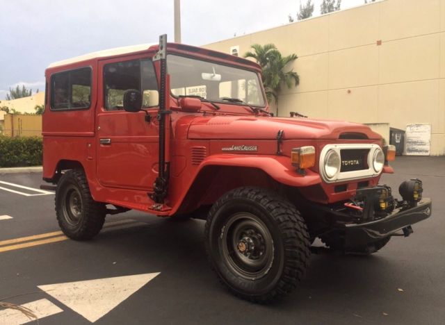 1974 Red Toyota Land Cruiser
