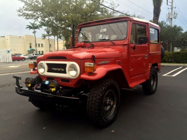 1974 Red Toyota Land Cruiser