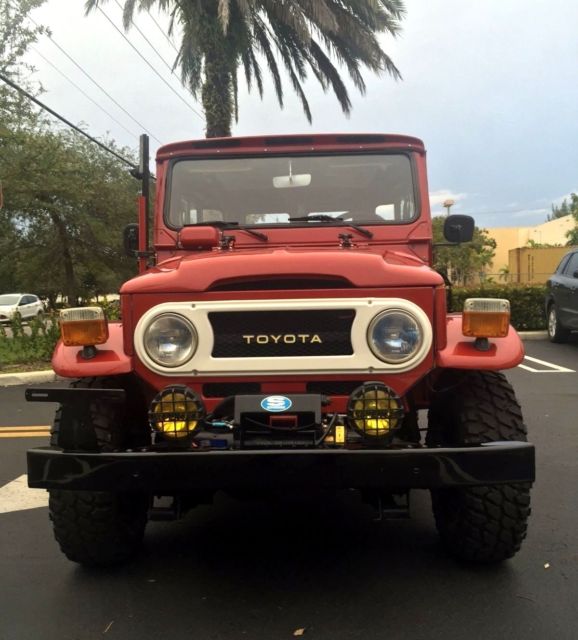 1974 Red Toyota Land Cruiser
