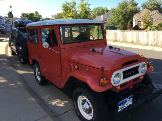 1969 Red Toyota Land Cruiser SUV