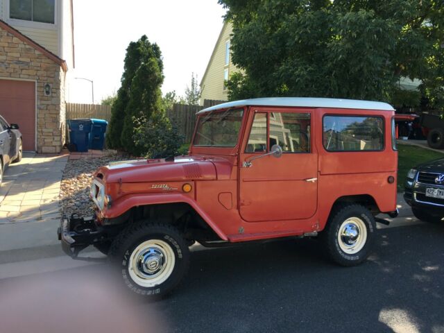 1969 Red Toyota Land Cruiser SUV