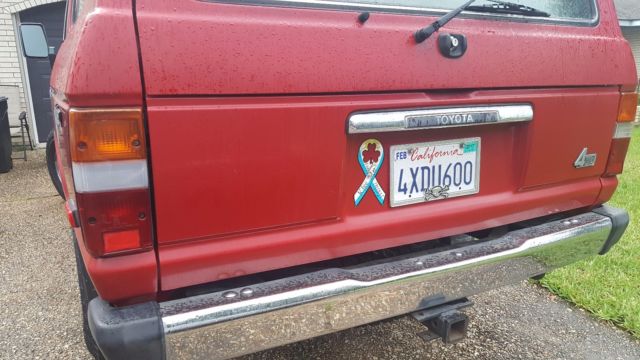 1988 Red Toyota Land Cruiser SUV