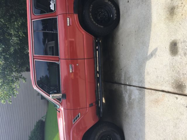 1988 Red Toyota Land Cruiser