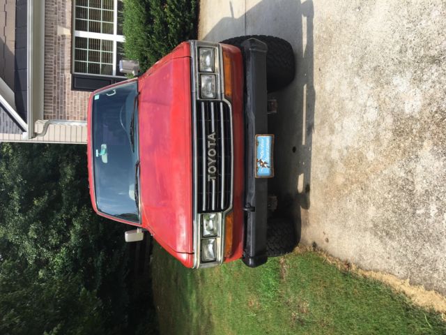 1988 Red Toyota Land Cruiser