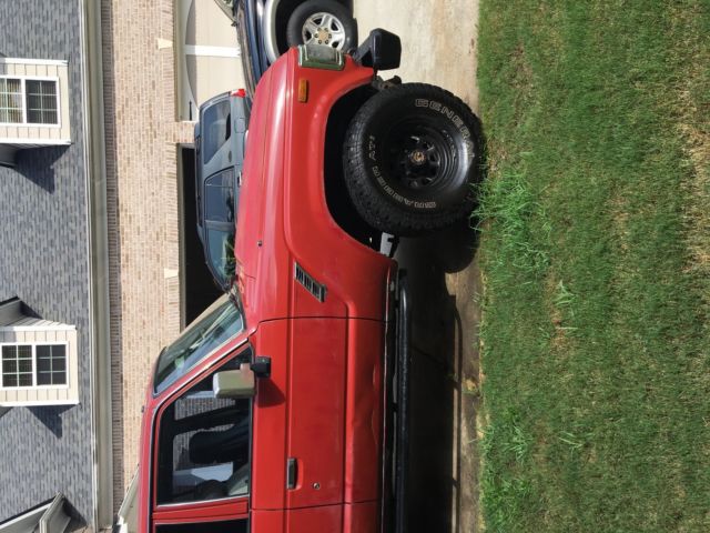 1988 Red Toyota Land Cruiser