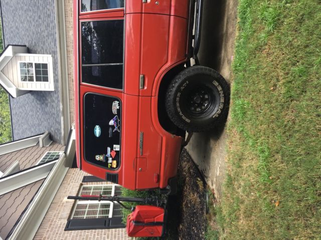 1988 Red Toyota Land Cruiser