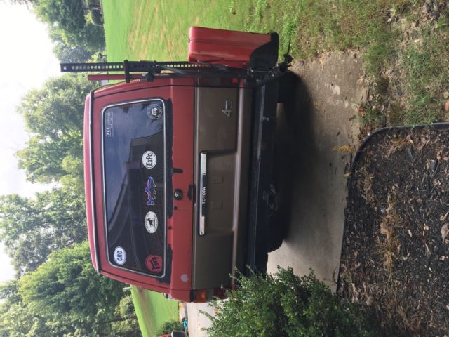 1988 Red Toyota Land Cruiser