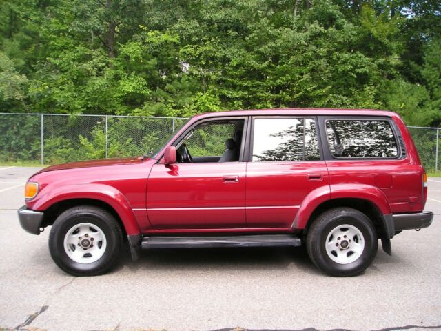 1994 Medium Red Pearl Toyota Land Cruiser SUV