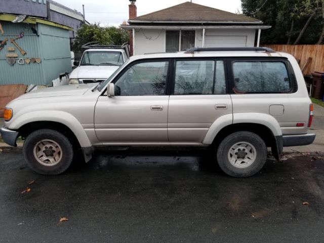 1991 Gold Toyota Land Cruiser SUV