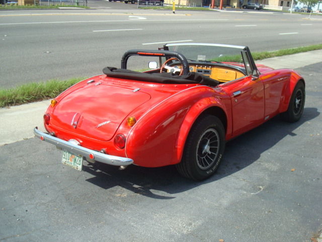 1991 Red Austin Healey 3000 Convertible