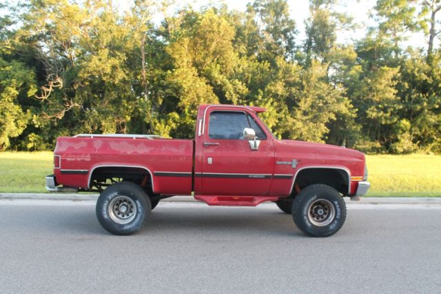1987 Red Chevrolet C-10 truck short bed