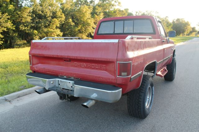 1987 Red Chevrolet C-10 truck short bed