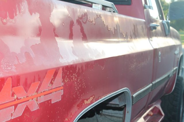 1987 Red Chevrolet C-10 truck short bed