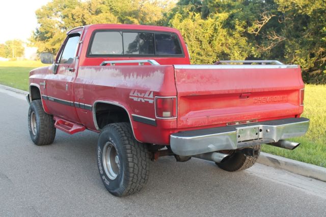 1987 Red Chevrolet C-10 truck short bed