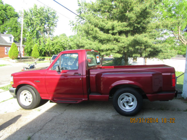 1993 Burgundy Ford F-150 Standard Cab Pickup