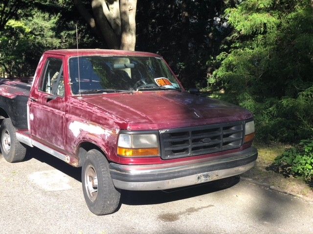 1992 Burgundy Ford F-150