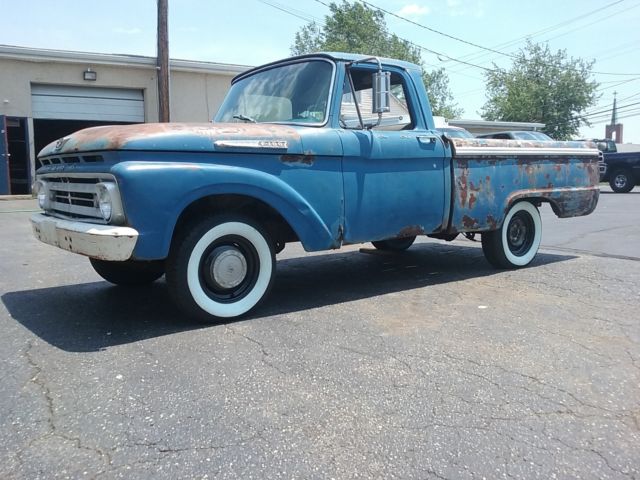 1965 Blue Ford F-100 Standard Cab Pickup