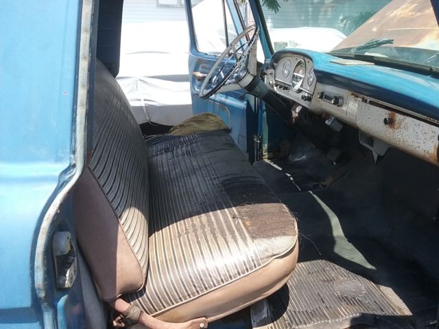 1965 Blue Ford F-100 Standard Cab Pickup