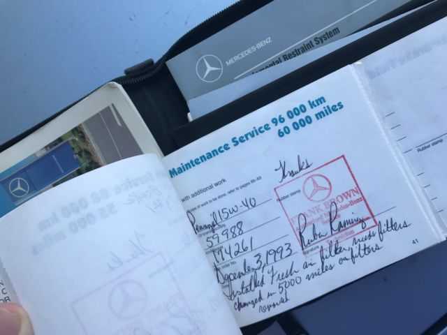 1991 Blue Mercedes-Benz 300-Series