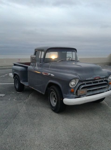 1957 Gray primer Chevrolet Other Standard Cab Pickup