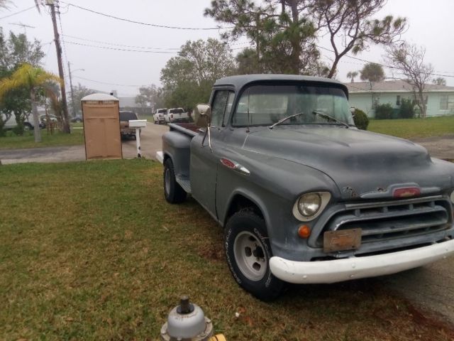 1957 Gray primer Chevrolet Other Standard Cab Pickup