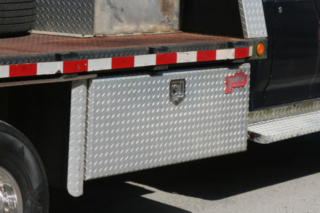 1990 black Ford F-350 Cab & Chassis