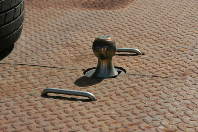 1990 black Ford F-350 Cab & Chassis