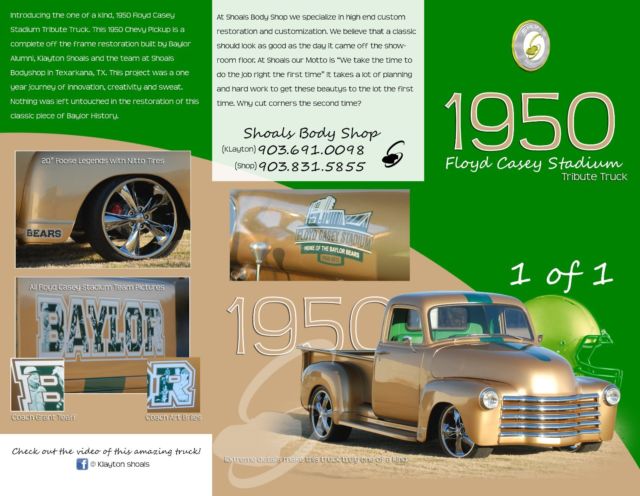 1950 Gold Chevrolet Other Pickups