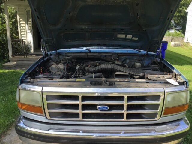 1993 Blue Ford F-250 Extended Cab Pickup