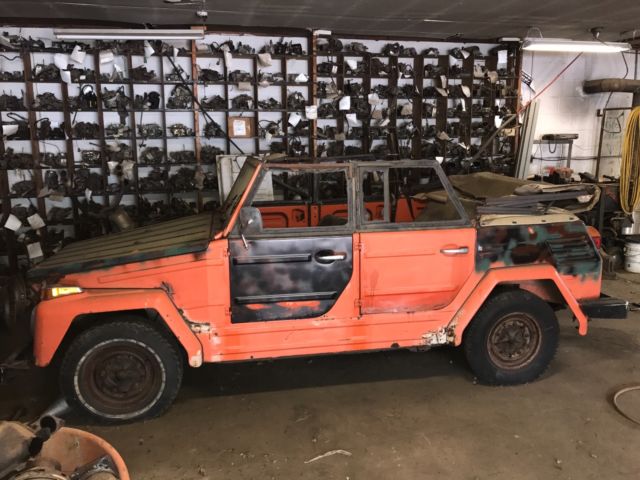 1973 Orange Volkswagen Thing Convertible