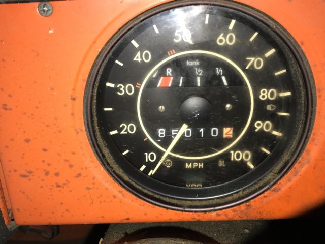 1973 Orange Volkswagen Thing Convertible