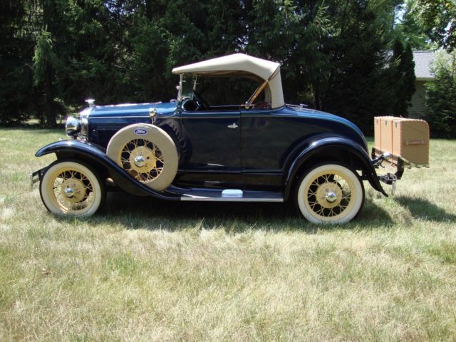1931 Blue Ford Model A Convertible