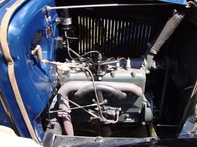 1931 Blue Ford Model A Convertible