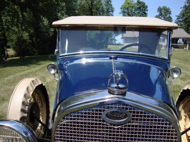 1931 Blue Ford Model A Convertible