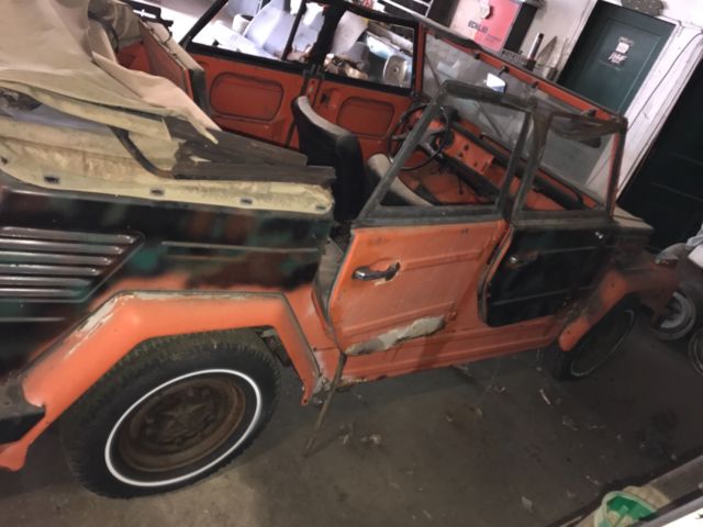 1973 Orange Volkswagen Thing Convertible