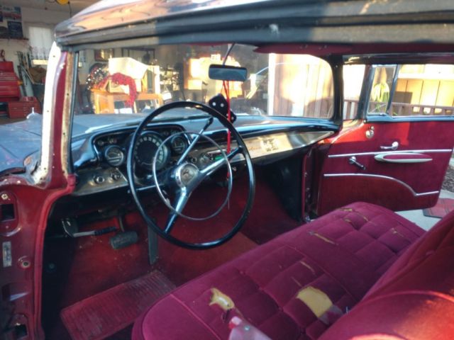 1957 Black Chevrolet Bel Air/150/210 Sedan