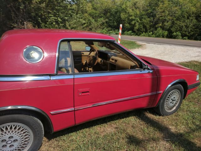 1990 Red Chrysler TC Maserati Convertible