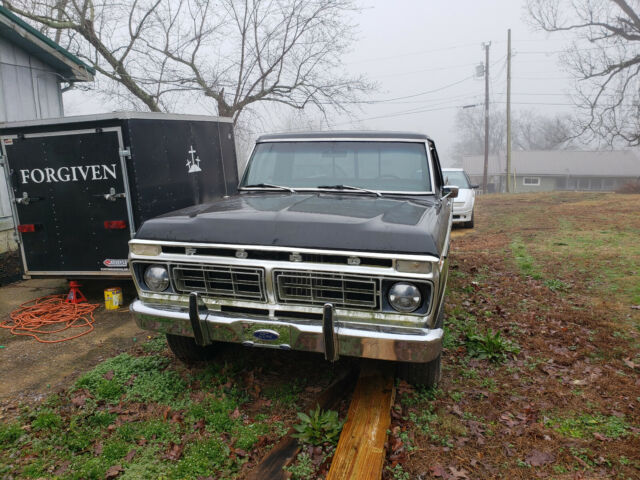 1976 Black Ford F-100 Standard Cab Pickup