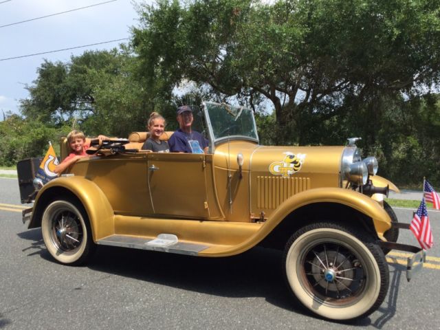 1983 Gold Ford Model A Convertible