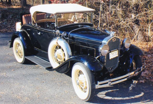 1931 Henry Ford black W. Tacoma Cream wheels Ford Model A Roadster