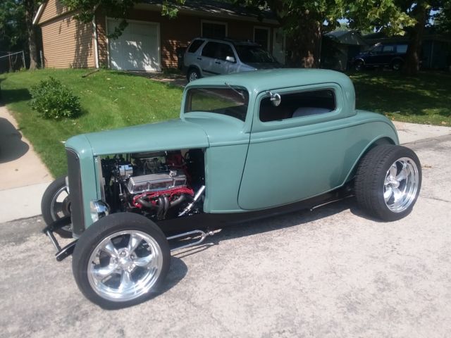 1932 Green Ford Model 18 Coupe 3 Window